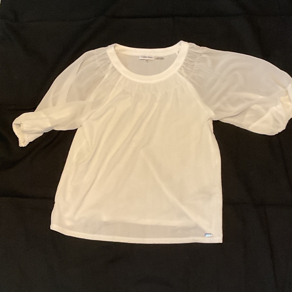 Calvin Klein Textured White Top